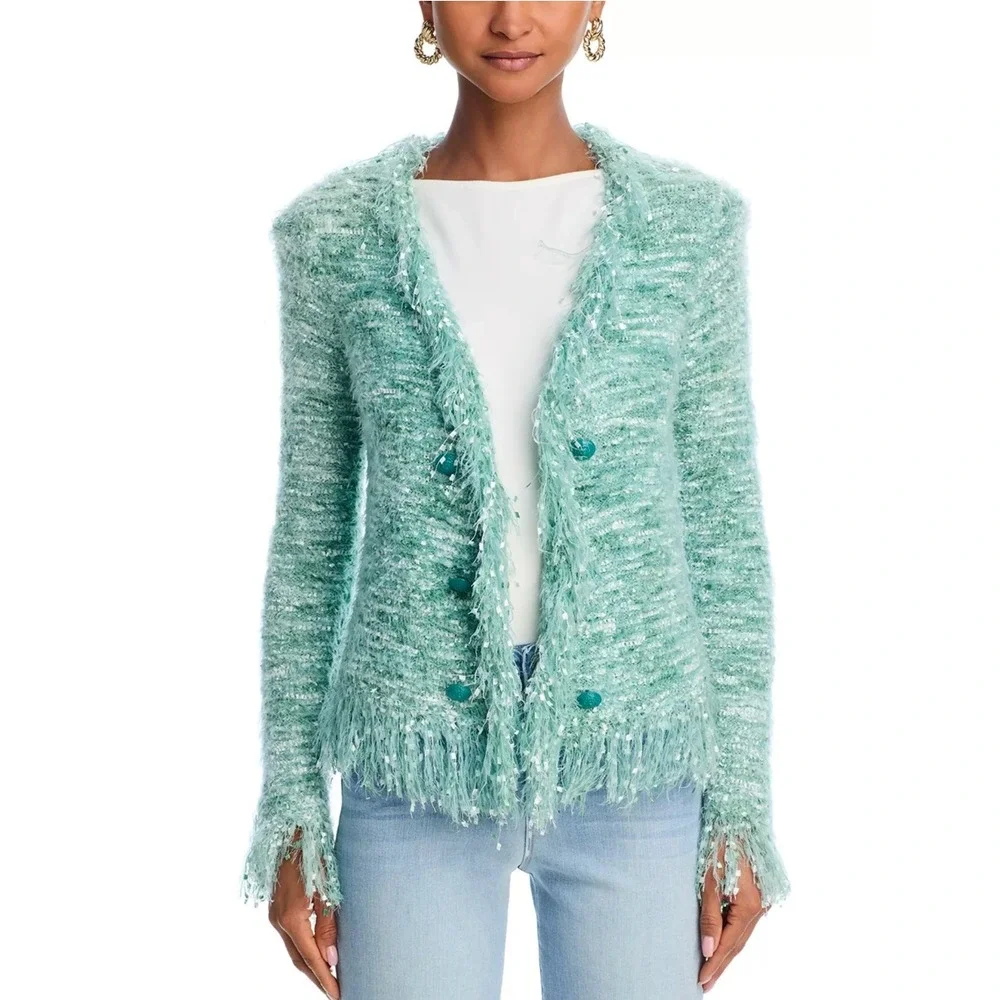 L'AGENCE Azure Cardigan Blazer‎ – Teal – Size XS / 2